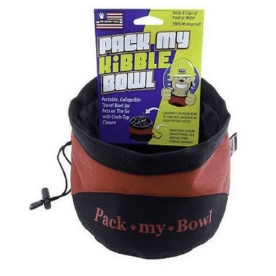 PetSport Pack My Bowl Dog Bowl Cover Red